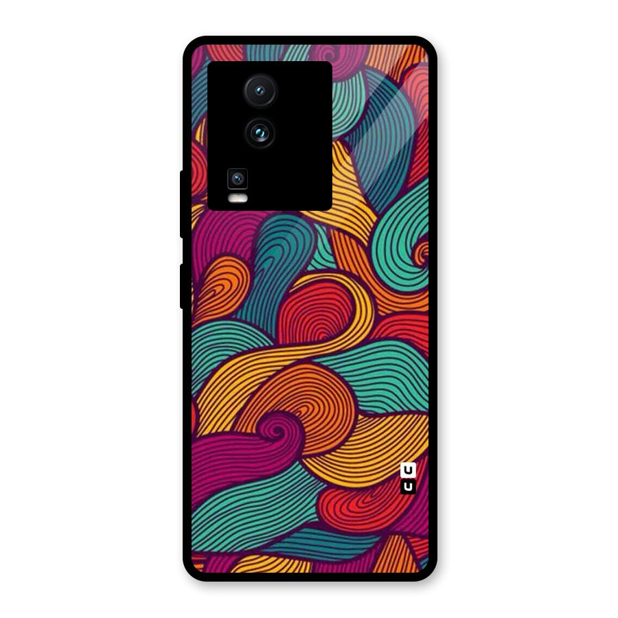 Whimsical Colors Glass Back Case for Vivo iQOO Neo 7