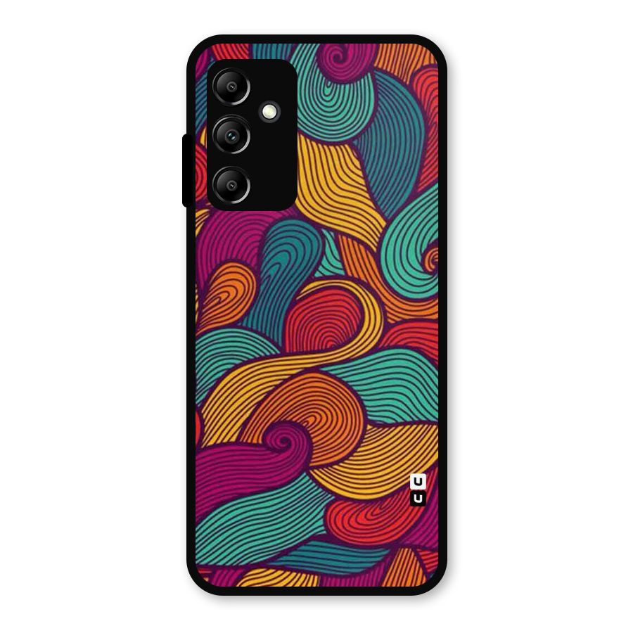 Whimsical Colors Metal Back Case for Galaxy A14 5G