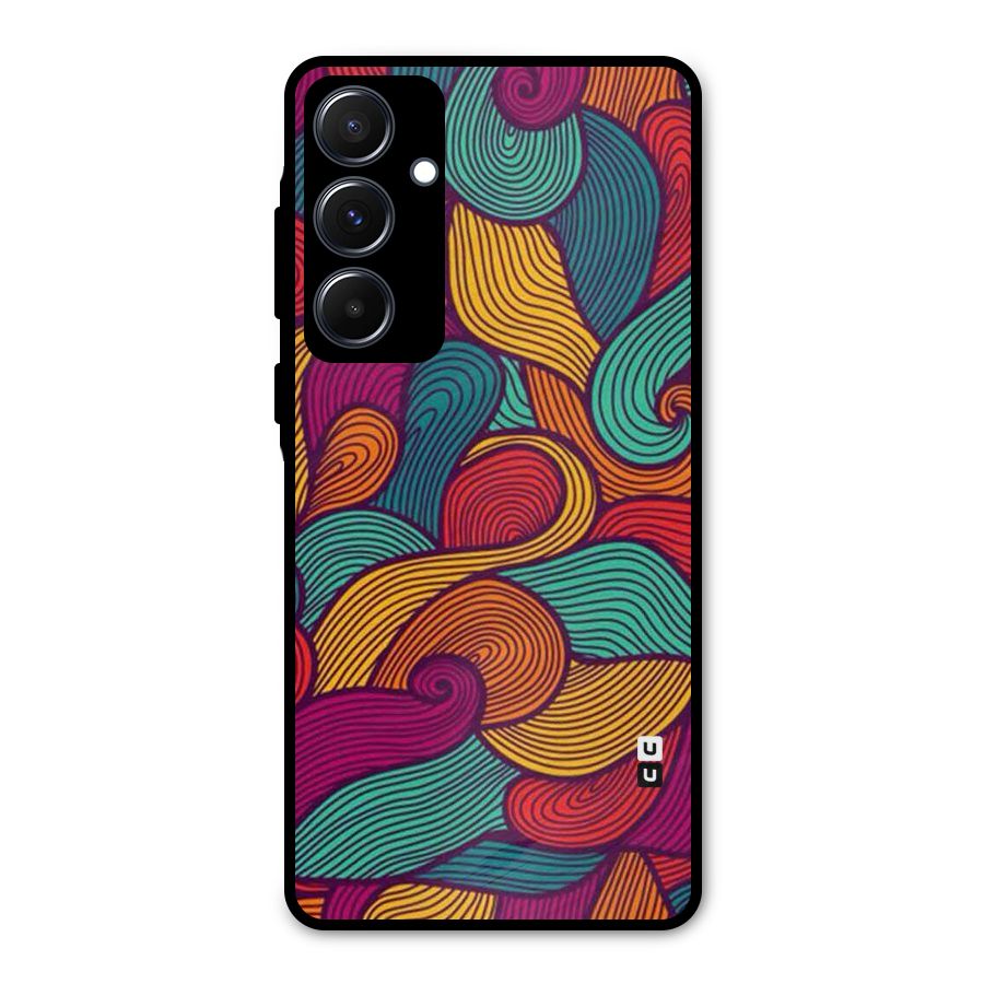 Whimsical Colors Metal Back Case for Galaxy A55
