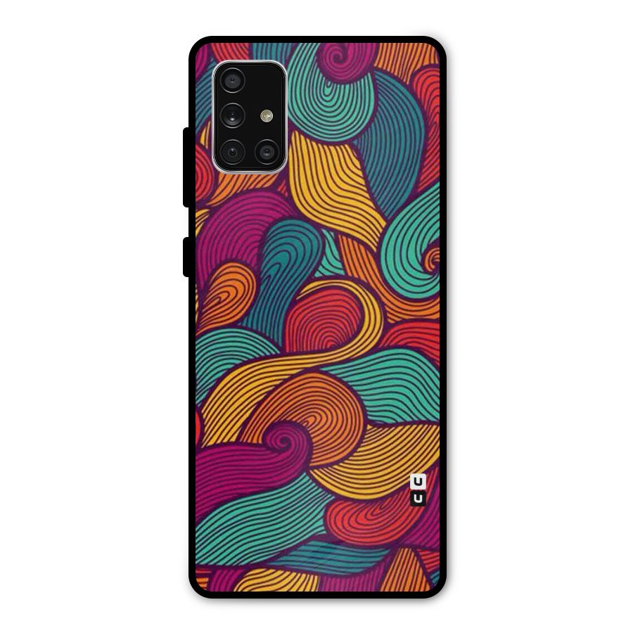 Whimsical Colors Metal Back Case for Galaxy A71