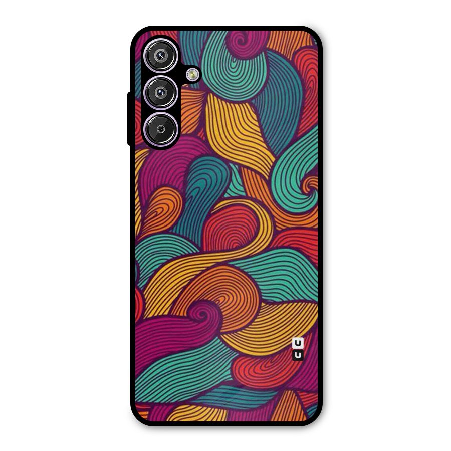 Whimsical Colors Metal Back Case for Galaxy M15