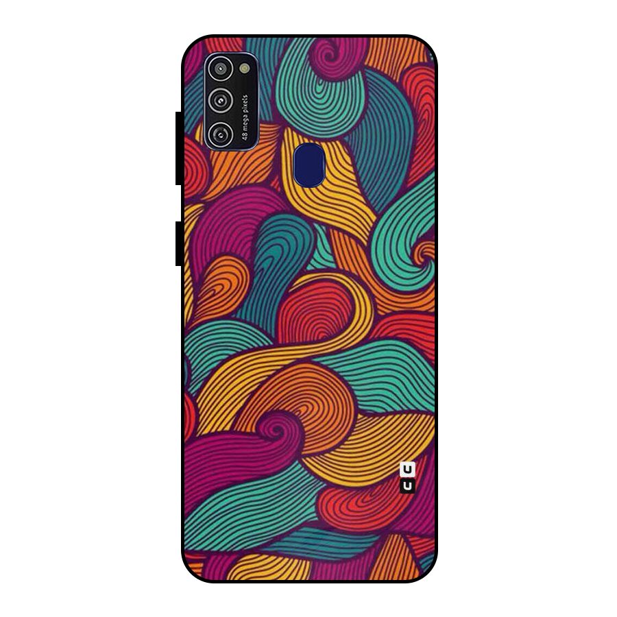 Whimsical Colors Metal Back Case for Galaxy M21