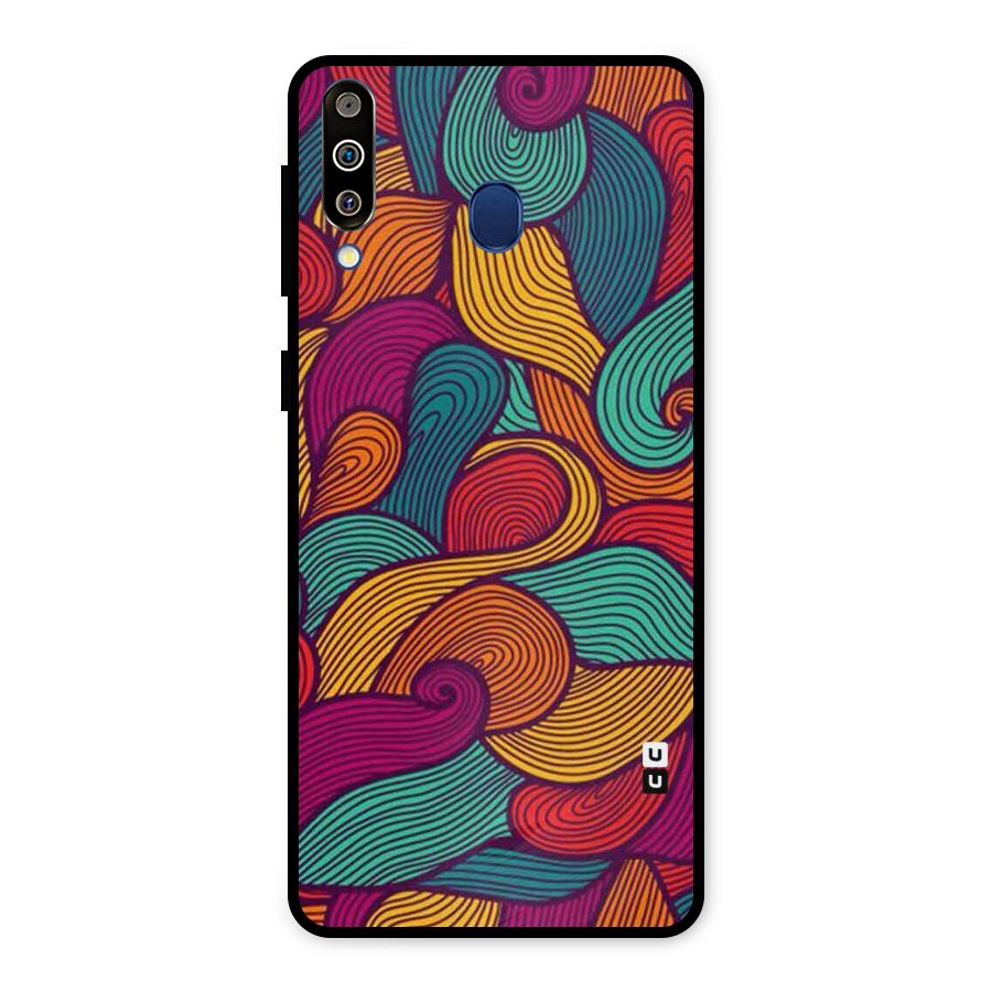 Whimsical Colors Metal Back Case for Galaxy M30