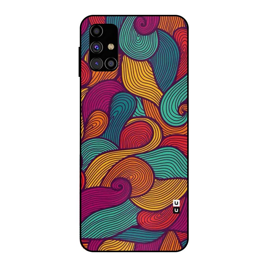 Whimsical Colors Metal Back Case for Galaxy M31s
