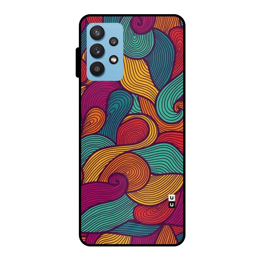 Whimsical Colors Metal Back Case for Galaxy M32 5G