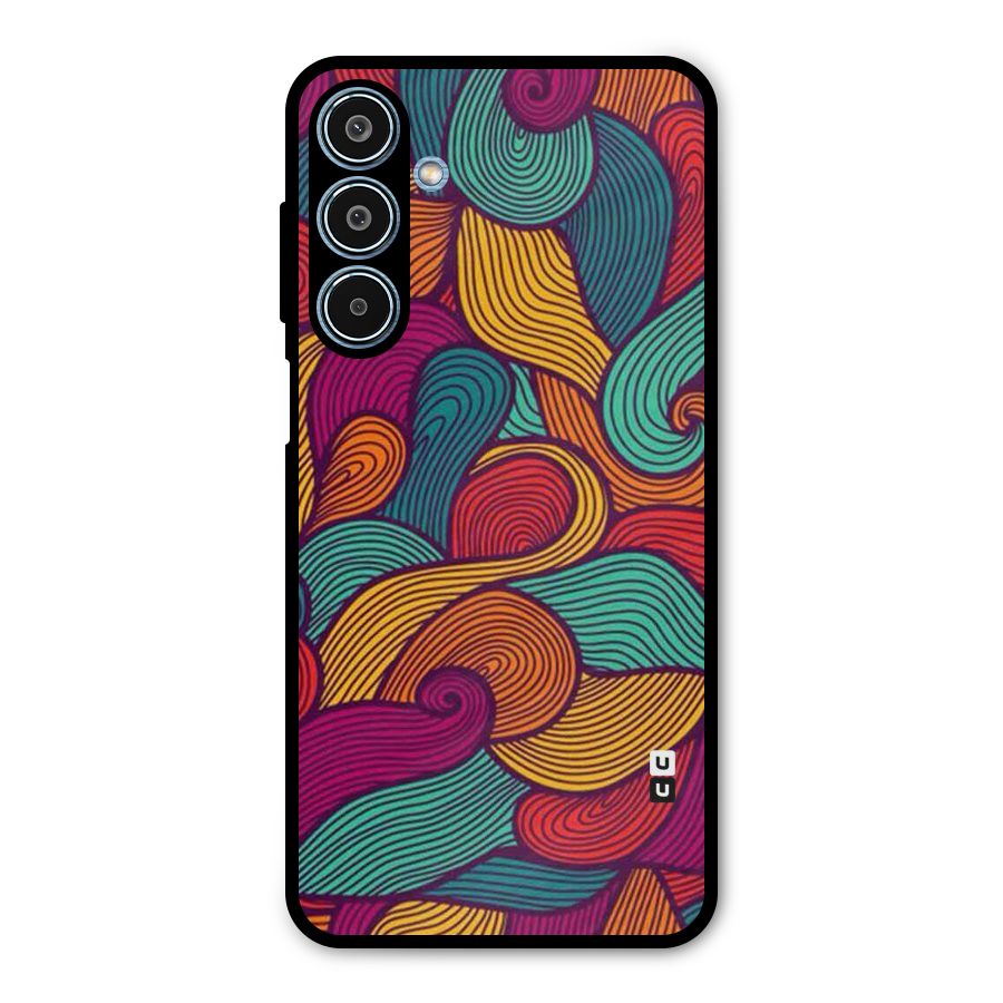 Whimsical Colors Metal Back Case for Galaxy M35