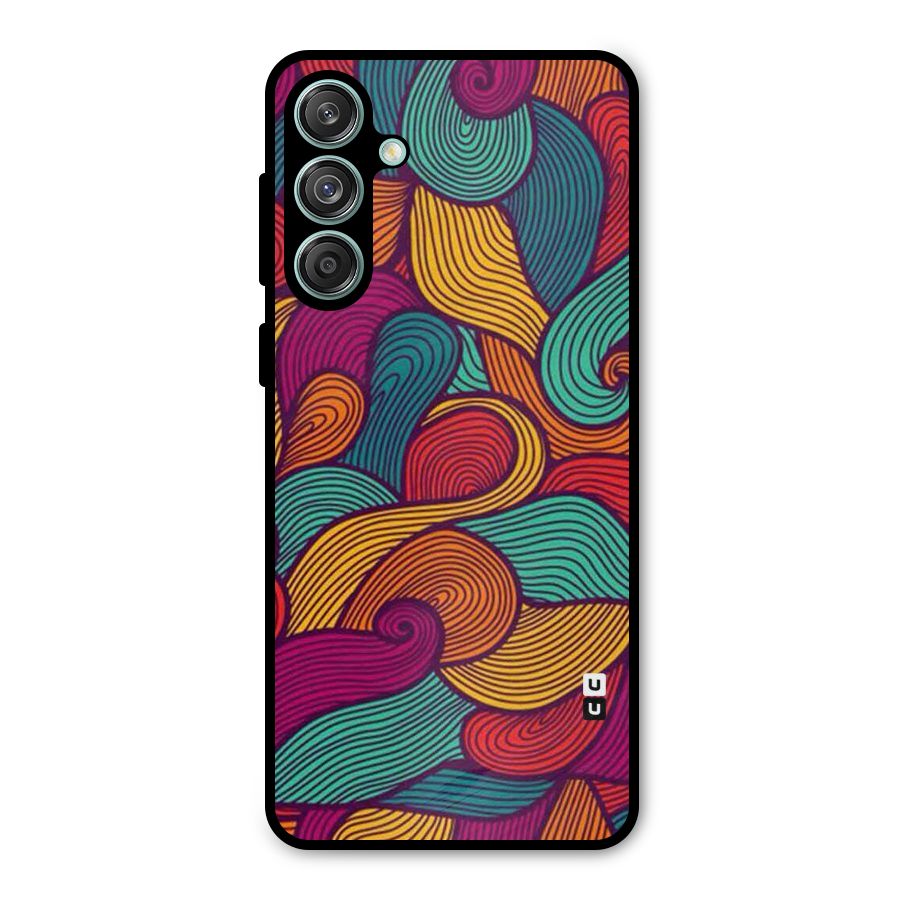 Whimsical Colors Metal Back Case for Galaxy M55 5G