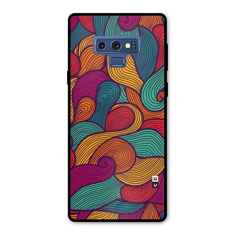 Whimsical Colors Metal Back Case for Galaxy Note 9