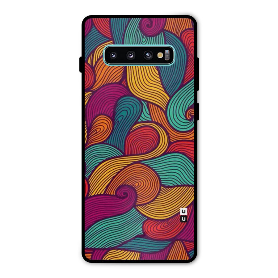 Whimsical Colors Metal Back Case for Galaxy S10 Plus