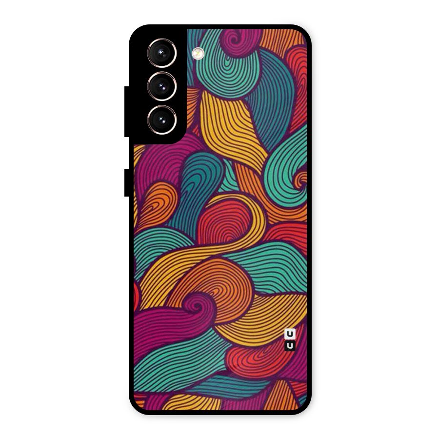 Whimsical Colors Metal Back Case for Galaxy S21 5G