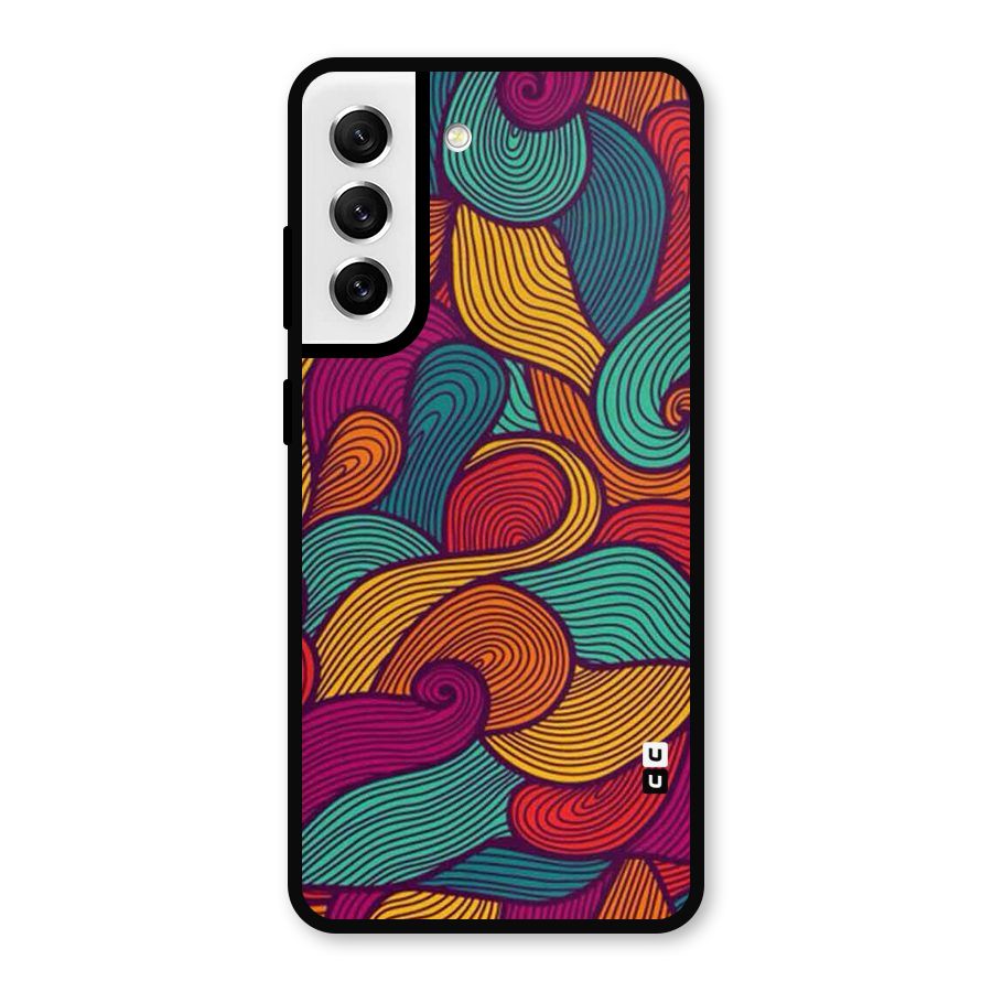 Whimsical Colors Metal Back Case for Galaxy S21 FE 5G