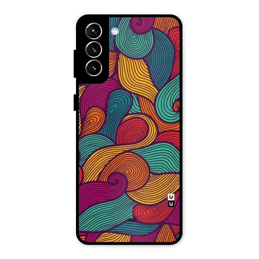 Whimsical Colors Metal Back Case for Galaxy S21 Plus