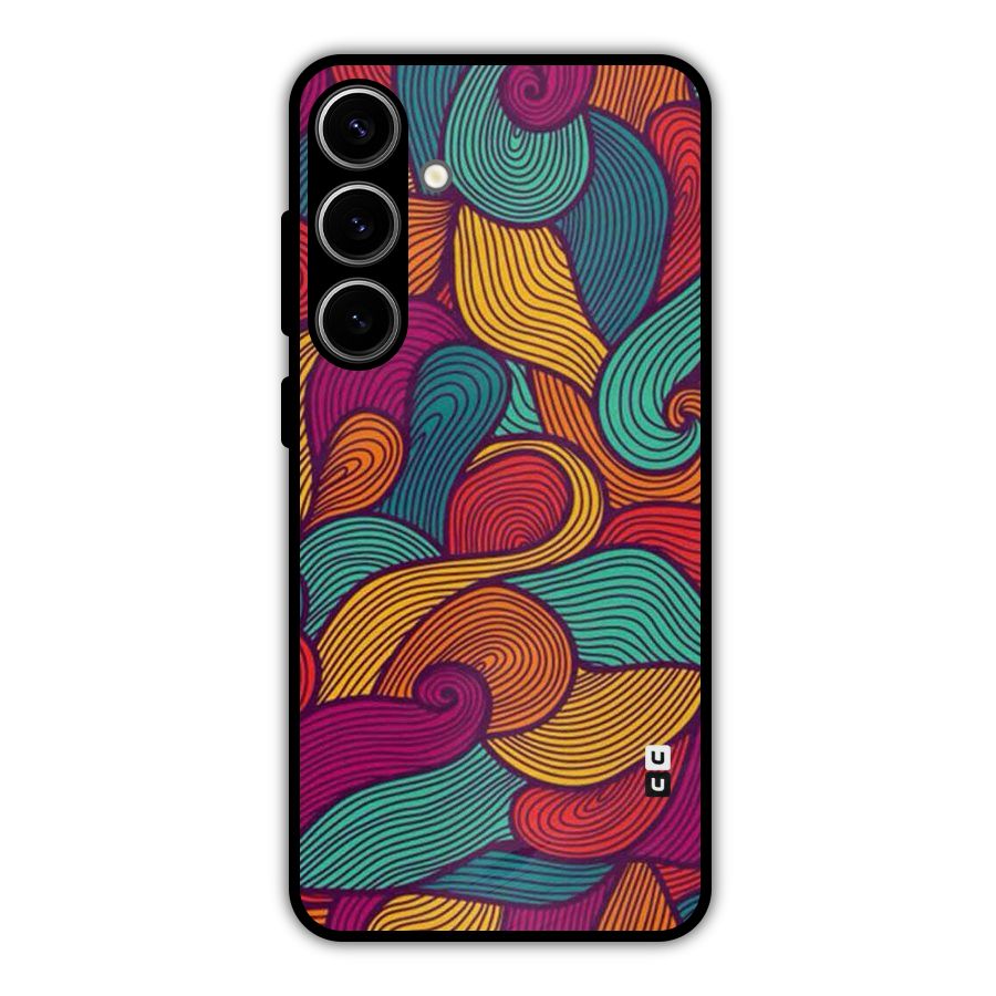 Whimsical Colors Metal Back Case for Galaxy S24 Plus