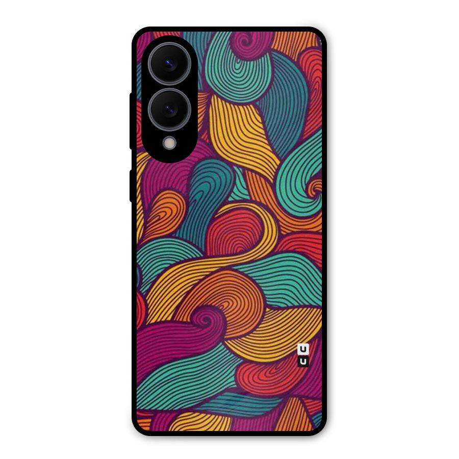 Whimsical Colors Metal Back Case for Galaxy S25 Edge