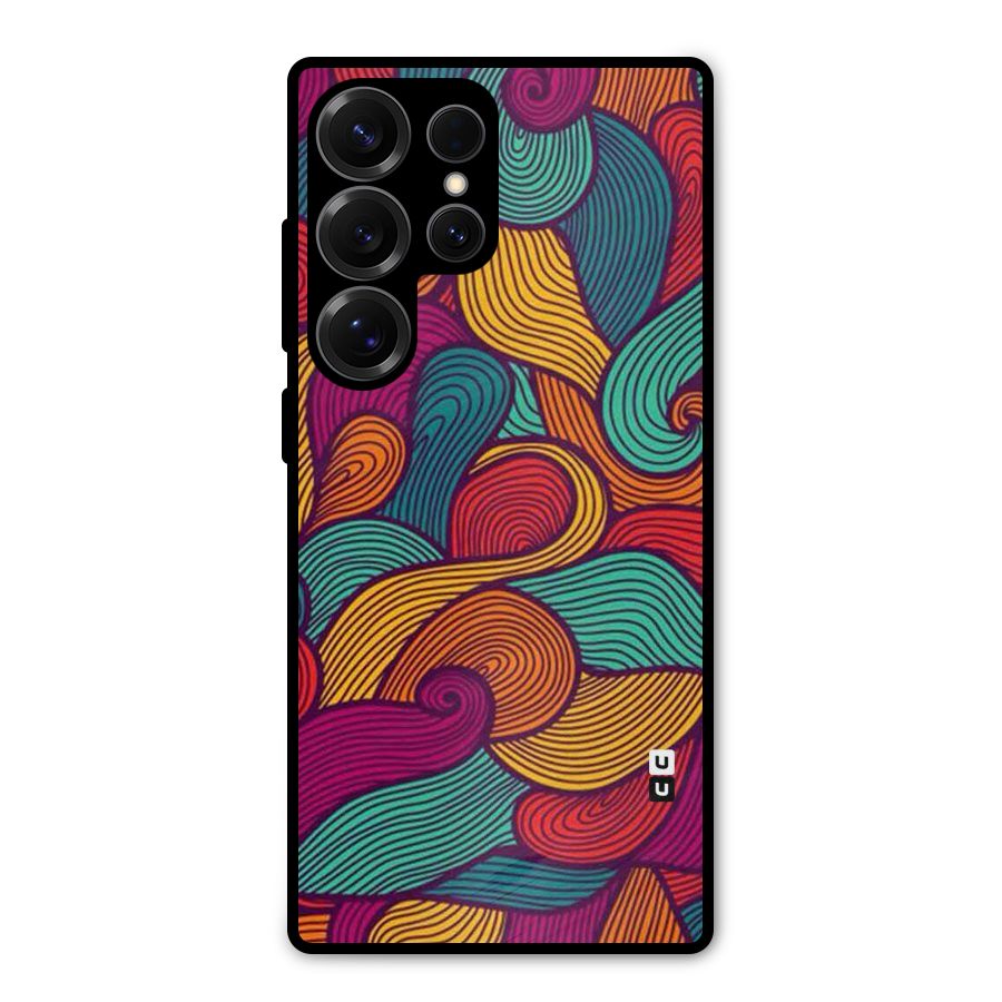 Whimsical Colors Metal Back Case for Galaxy S25 Ultra