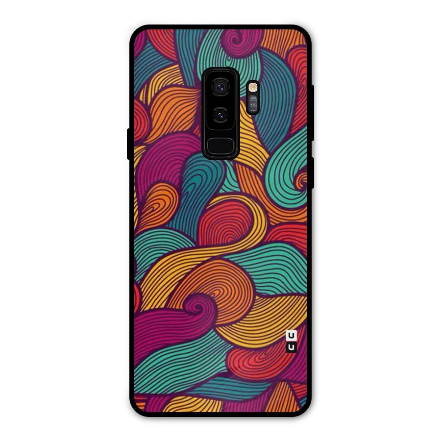 Whimsical Colors Metal Back Case for Galaxy S9 Plus