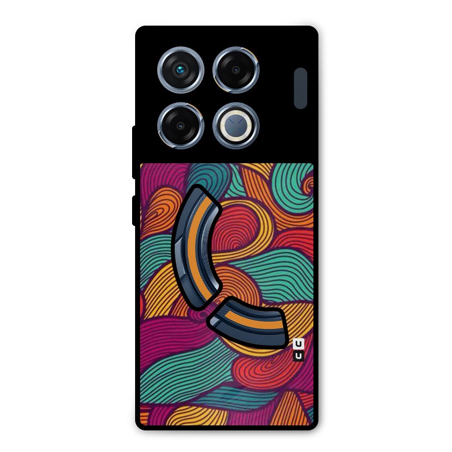 Whimsical Colors Metal Back Case for Infinix GT 20 Pro