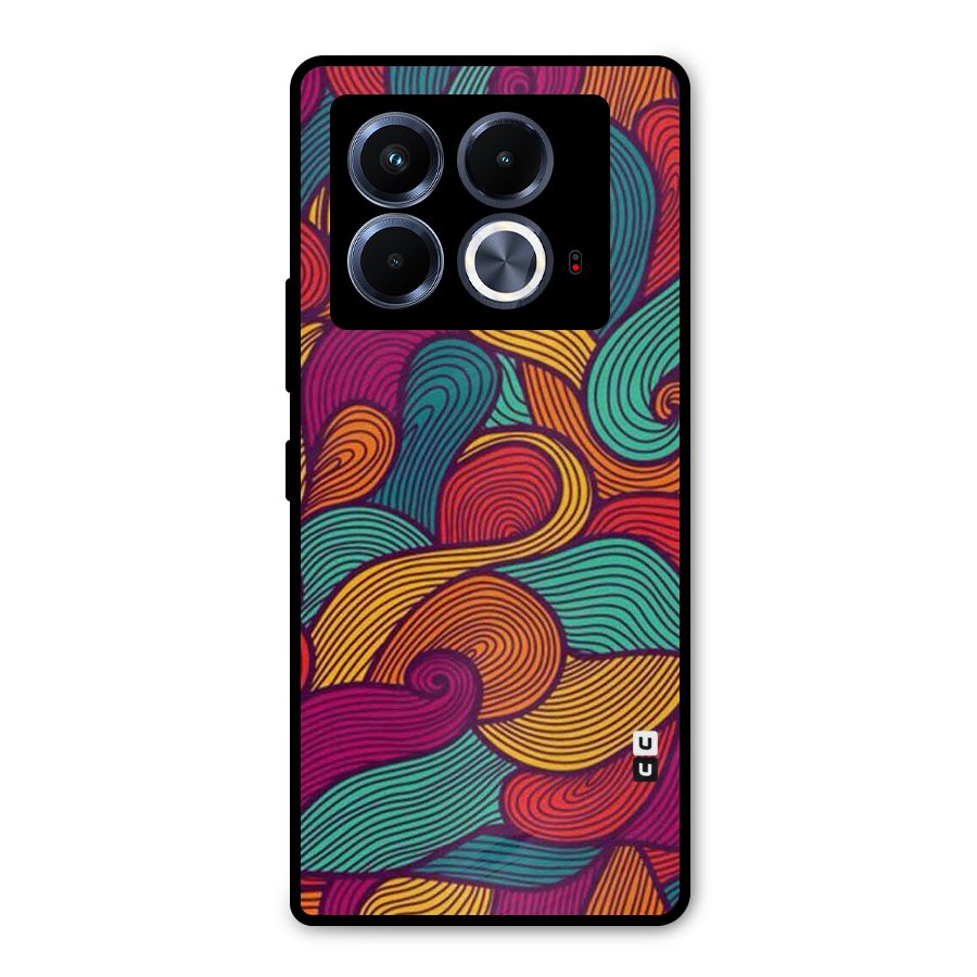Whimsical Colors Metal Back Case for Infinix Note 40 5G