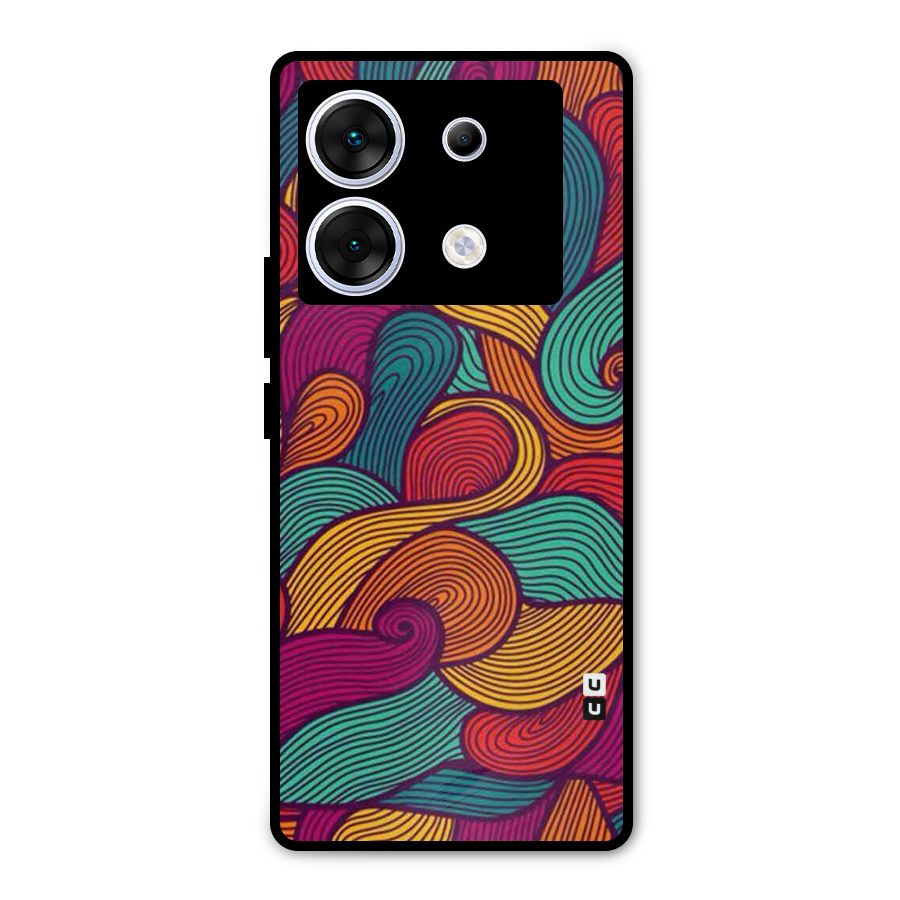 Whimsical Colors Metal Back Case for Infinix Zero 30 5G