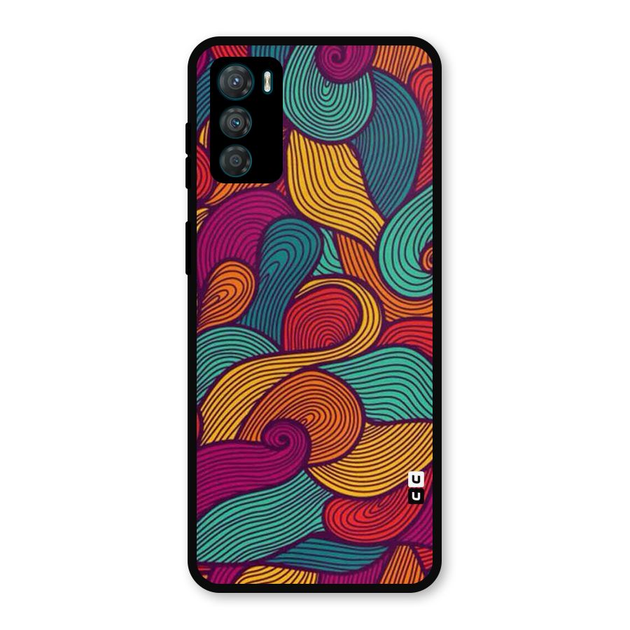 Whimsical Colors Metal Back Case for Moto G42