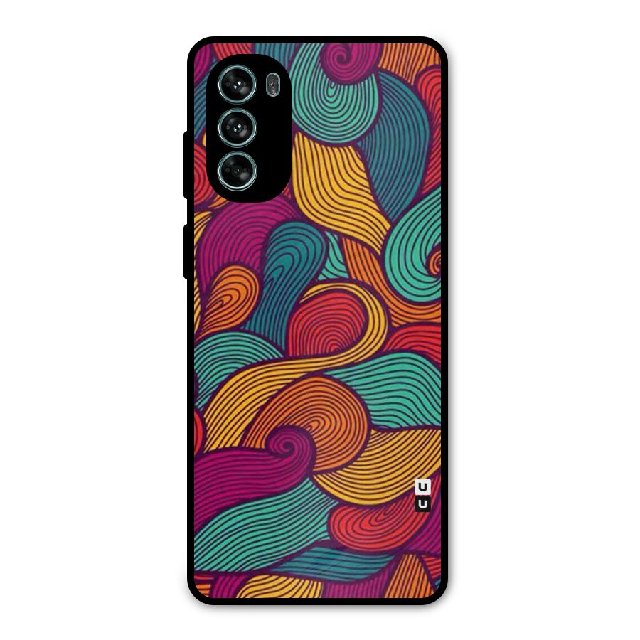Whimsical Colors Metal Back Case for Moto G62
