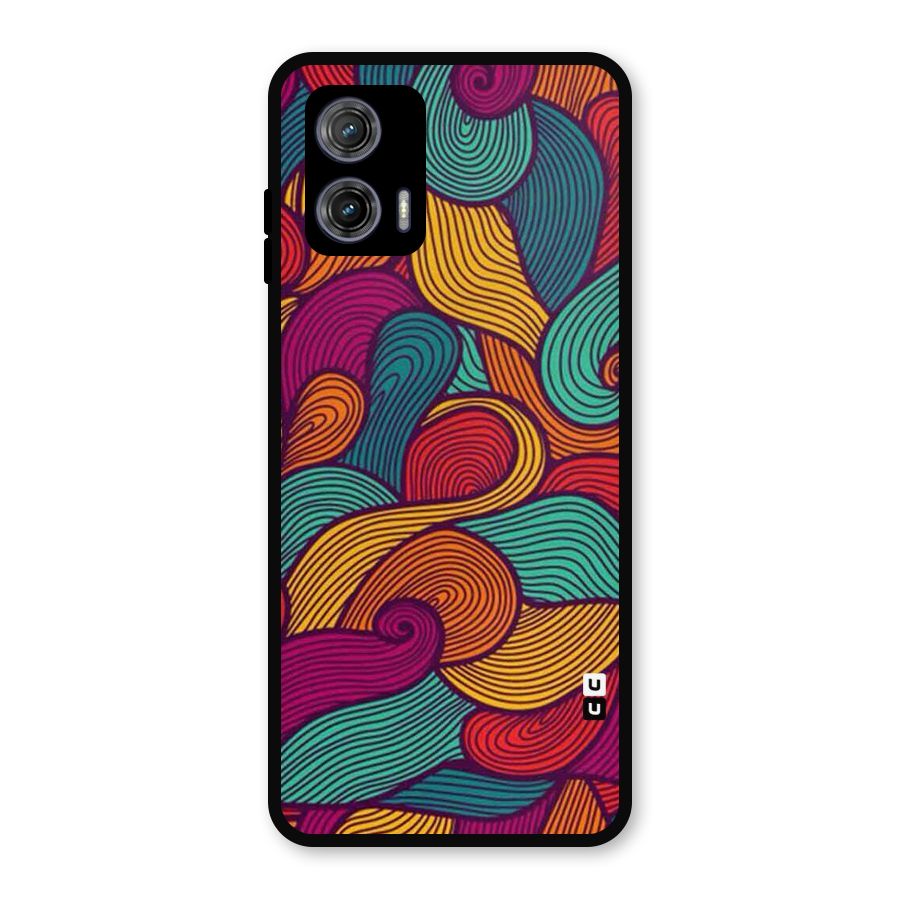 Whimsical Colors Metal Back Case for Moto G73