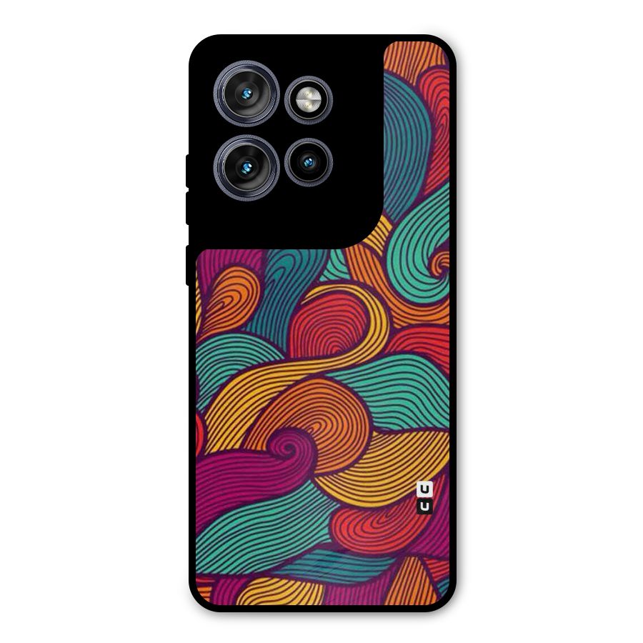 Whimsical Colors Metal Back Case for Motorola Edge 50 Neo
