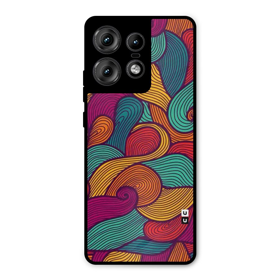Whimsical Colors Metal Back Case for Motorola Edge 50 Pro