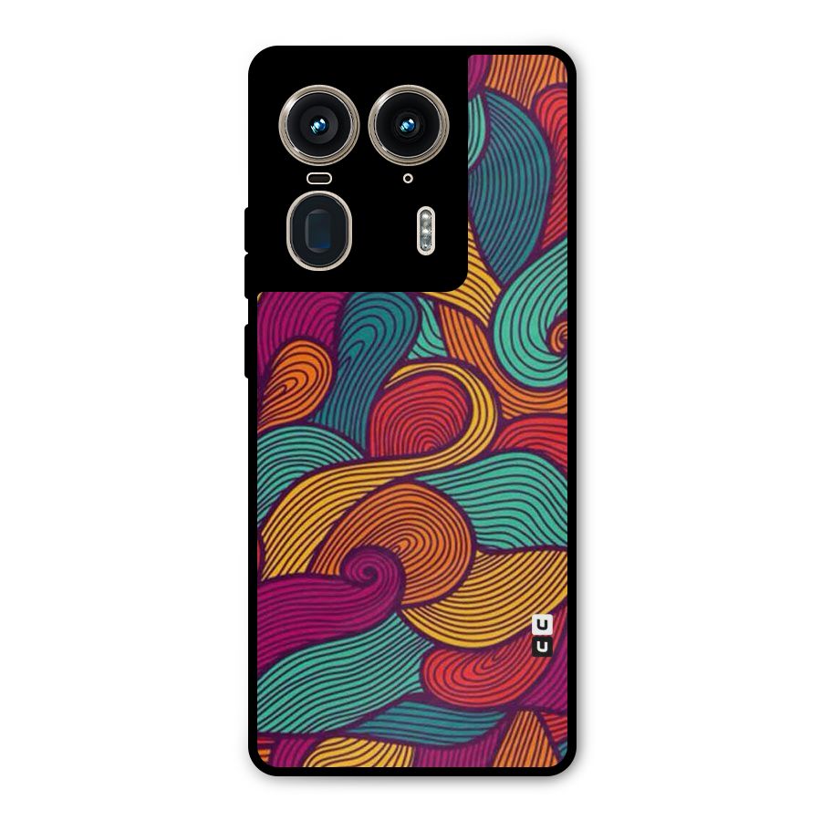 Whimsical Colors Metal Back Case for Motorola Edge 50 Ultra