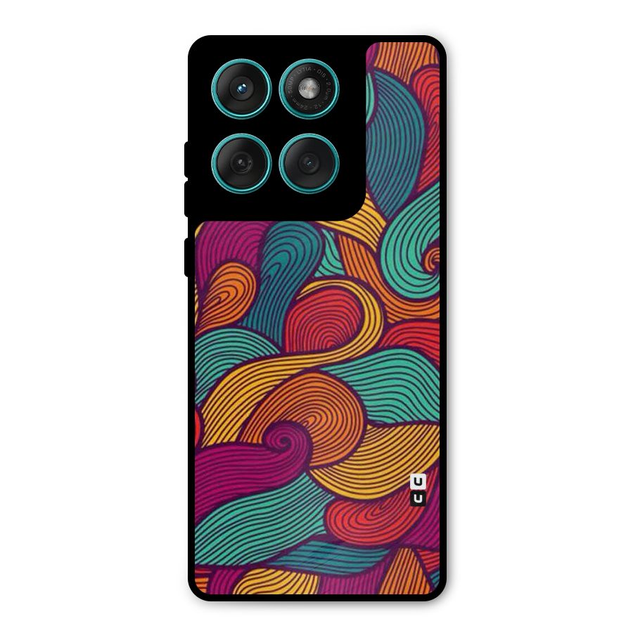 Whimsical Colors Metal Back Case for Motorola Edge 60 Fusion