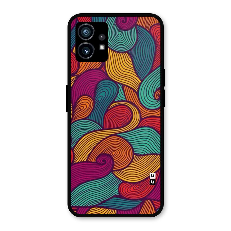 Whimsical Colors Metal Back Case for Nothing Phone 1