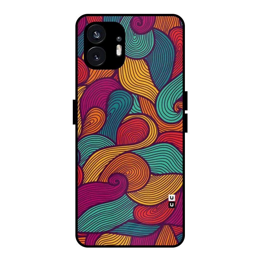 Whimsical Colors Metal Back Case for Nothing Phone 2