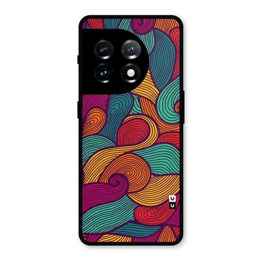 Whimsical Colors Metal Back Case for OnePlus 11