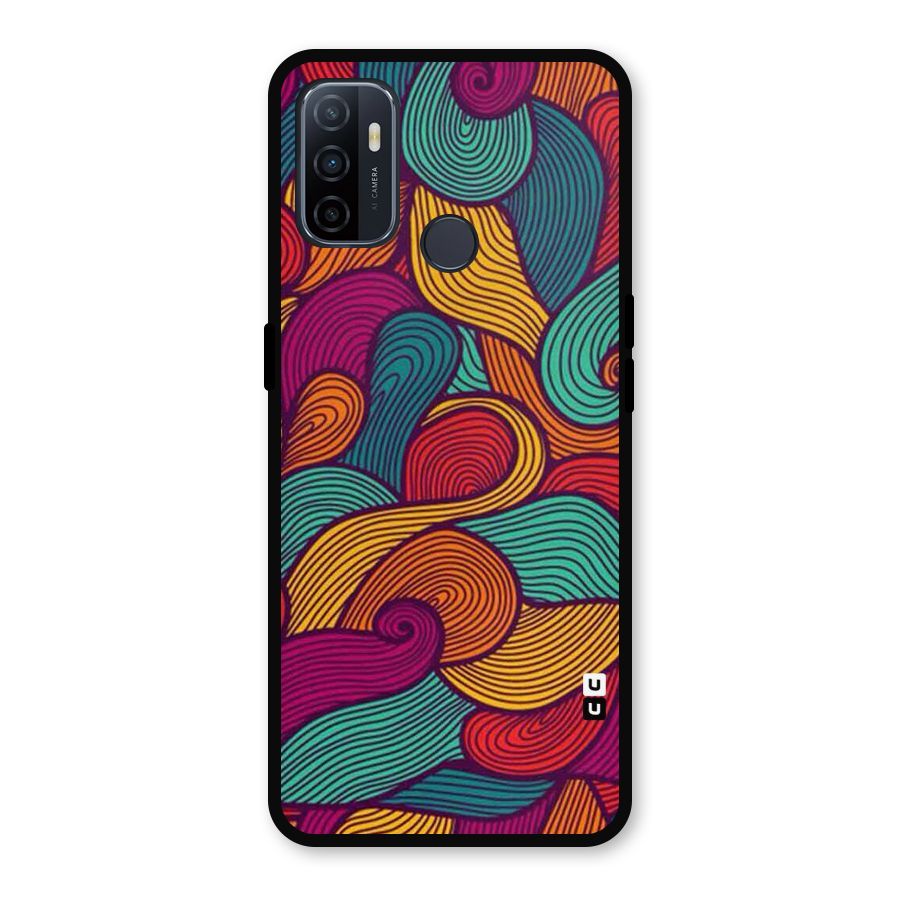Whimsical Colors Metal Back Case for Oppo A53