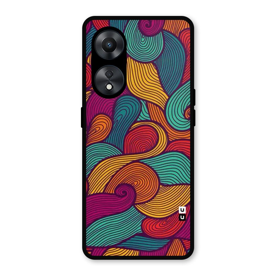 Whimsical Colors Metal Back Case for Oppo A78