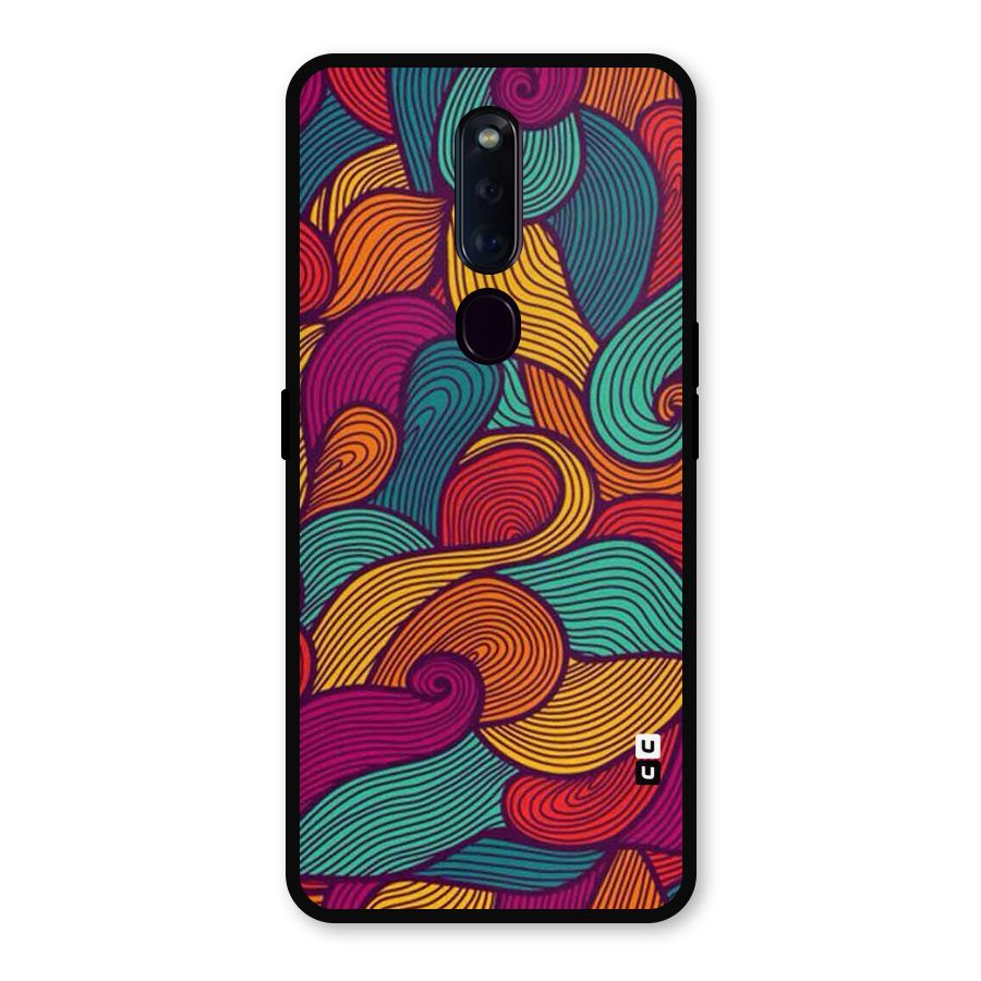 Whimsical Colors Metal Back Case for Oppo F11 Pro