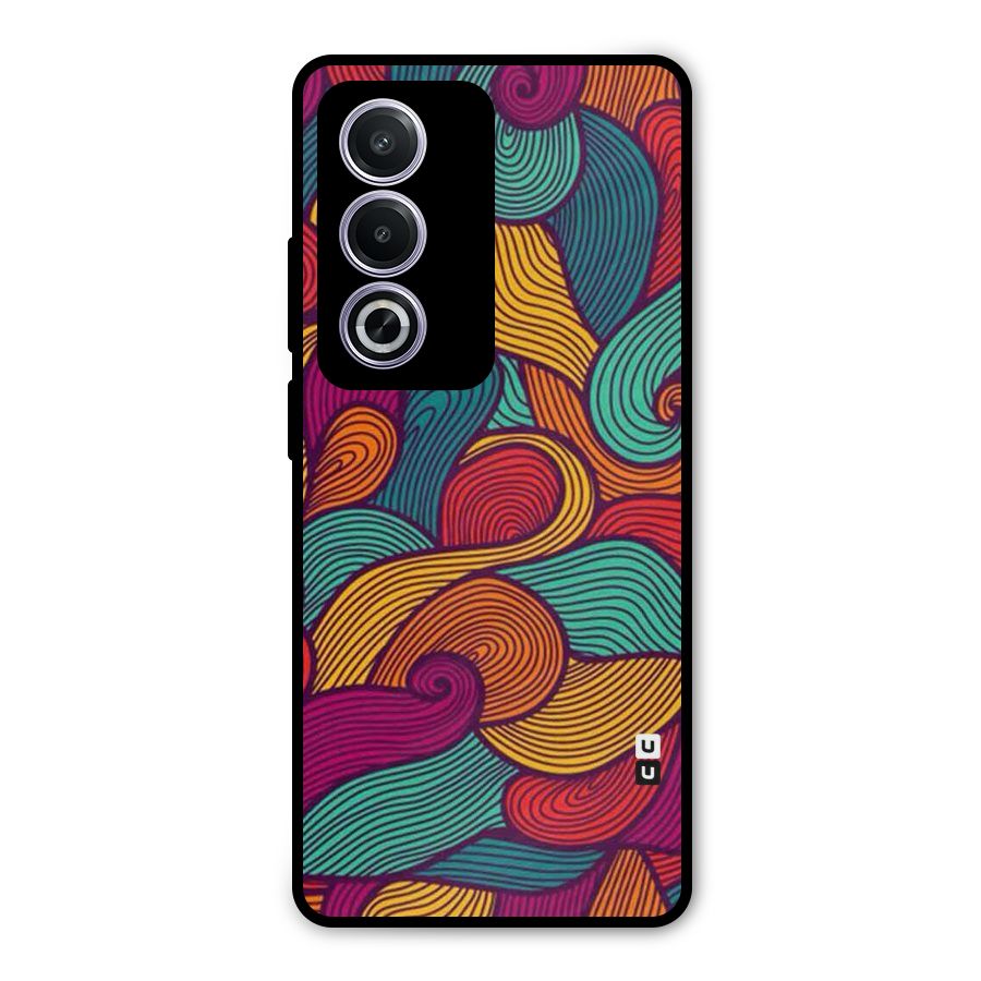 Whimsical Colors Metal Back Case for Oppo K12x