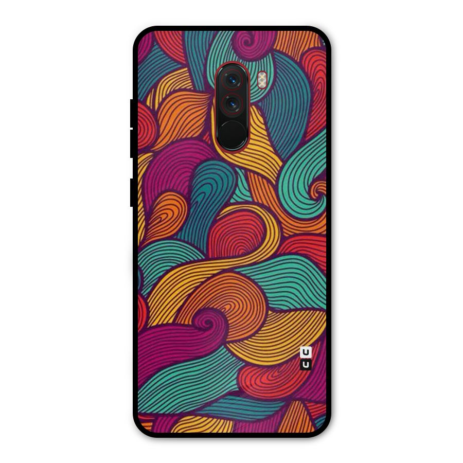 Whimsical Colors Metal Back Case for Poco F1