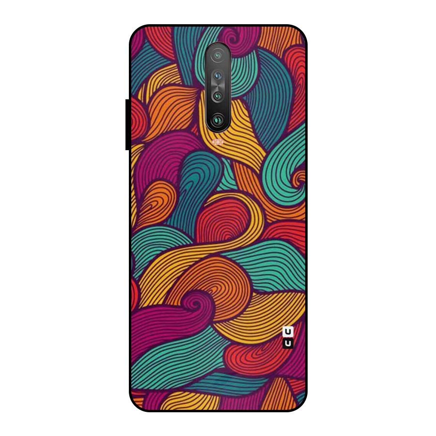 Whimsical Colors Metal Back Case for Poco X2