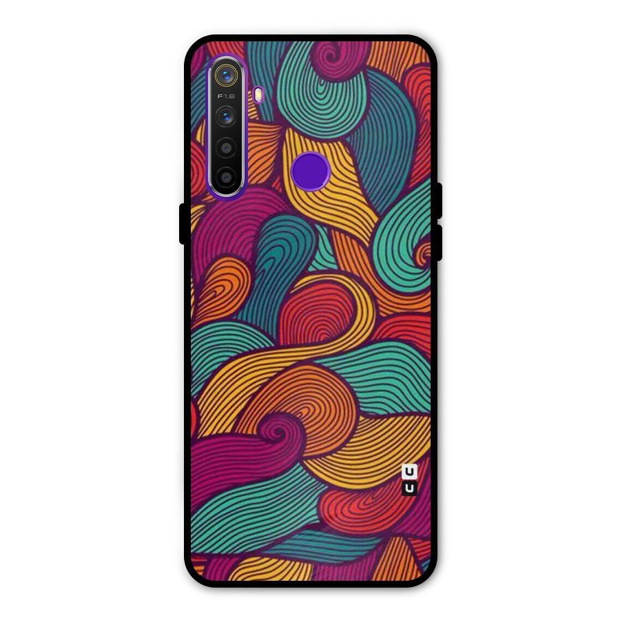 Whimsical Colors Metal Back Case for Realme 5