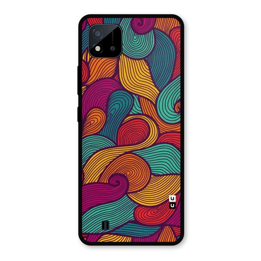 Whimsical Colors Metal Back Case for Realme C11 2021