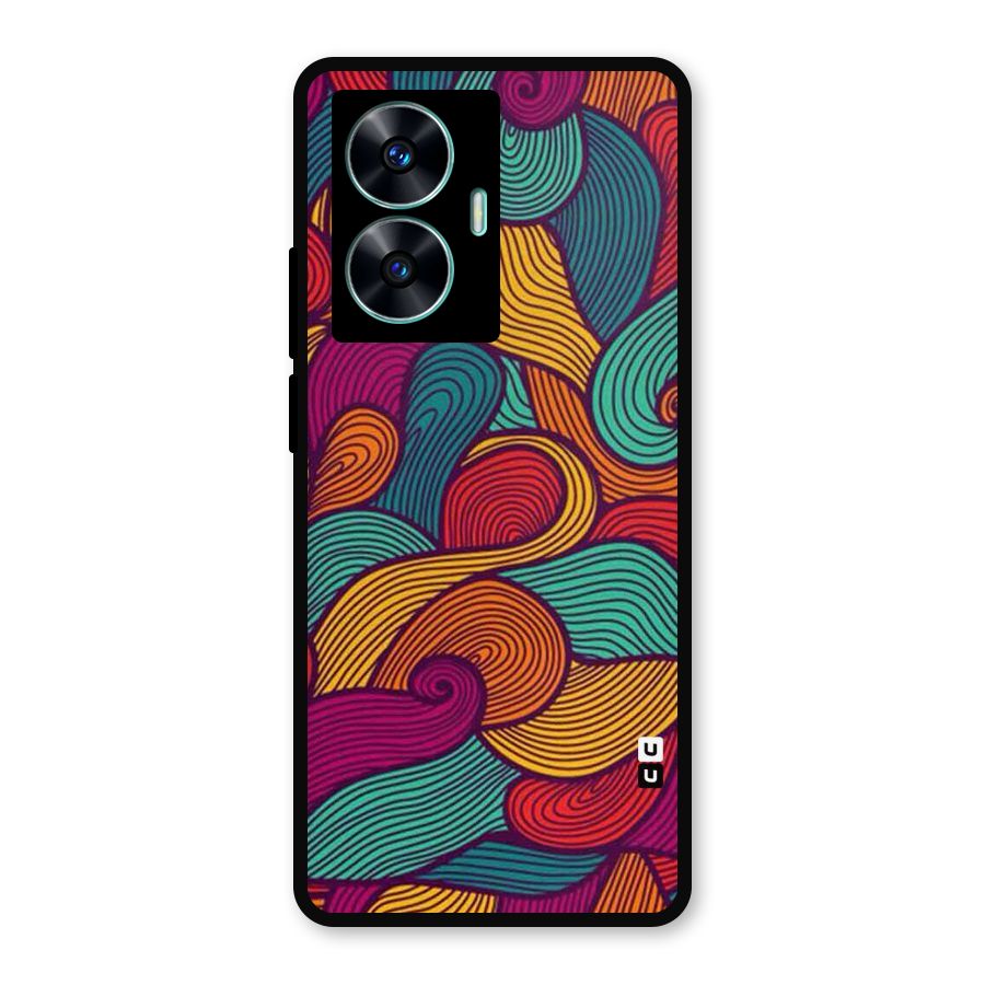 Whimsical Colors Metal Back Case for Realme C55