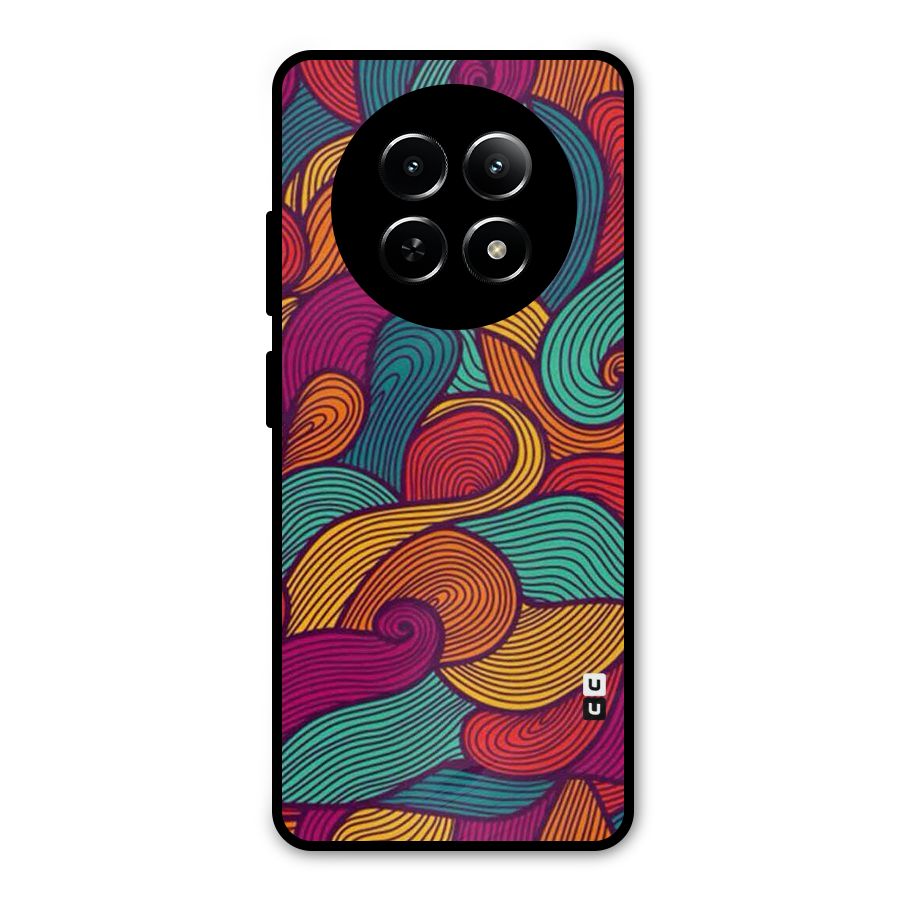 Whimsical Colors Metal Back Case for Realme Narzo 70x 5G