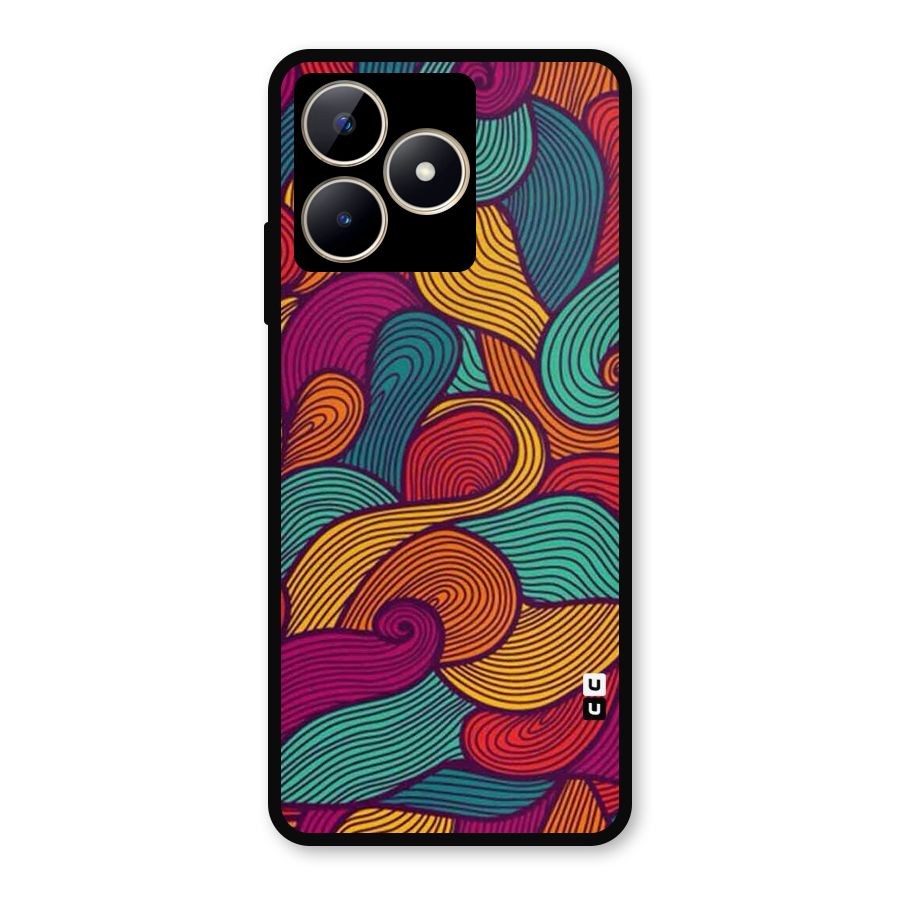 Whimsical Colors Metal Back Case for Realme Narzo N53