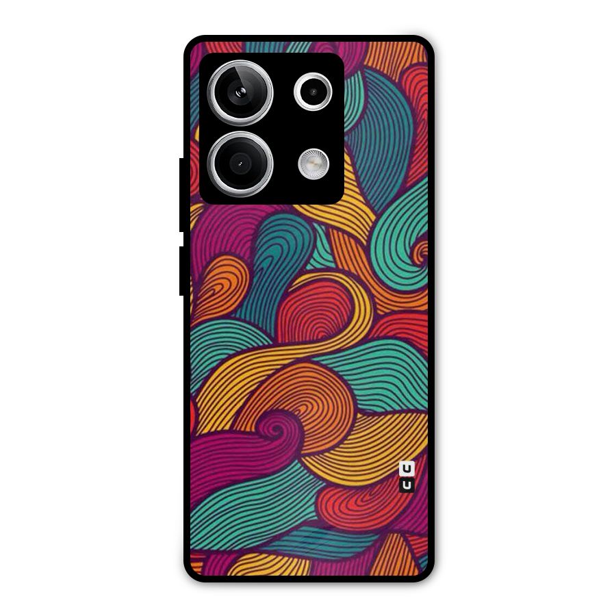 Whimsical Colors Metal Back Case for Redmi Note 13 5G