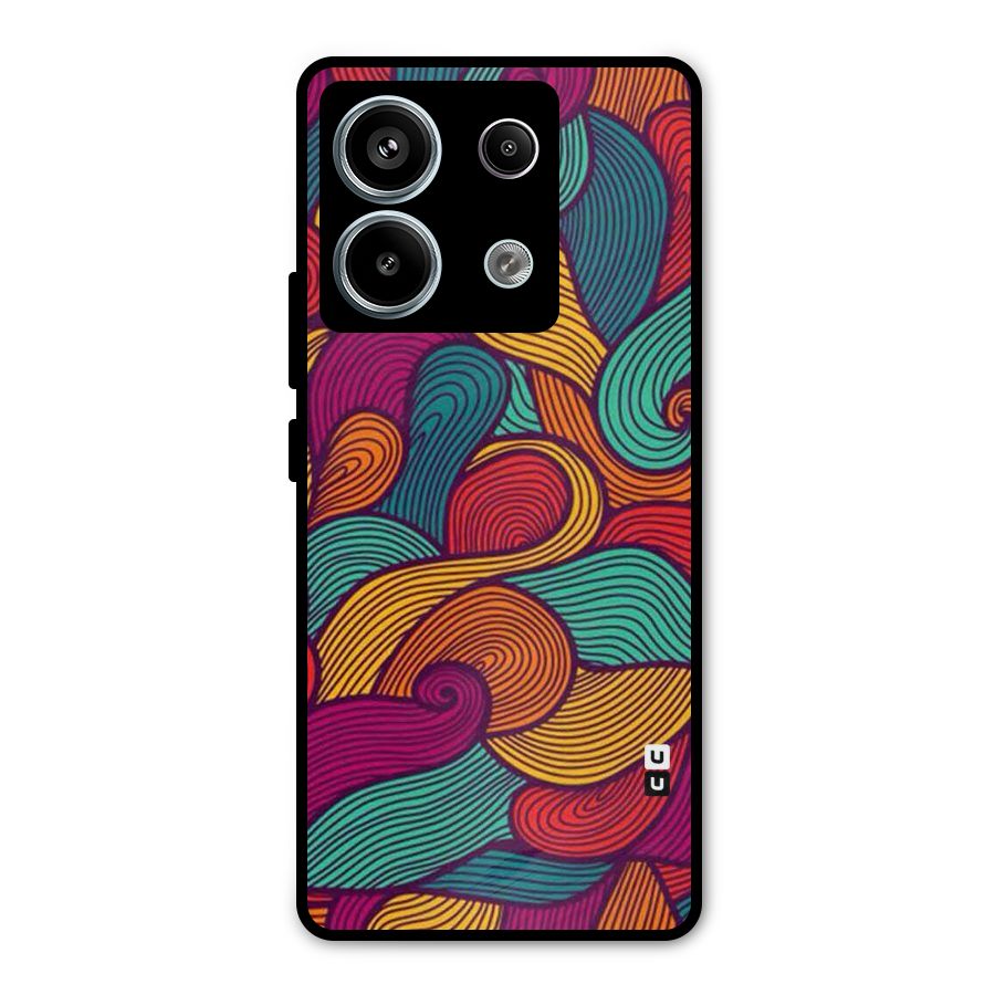 Whimsical Colors Metal Back Case for Redmi Note 13 Pro 5G