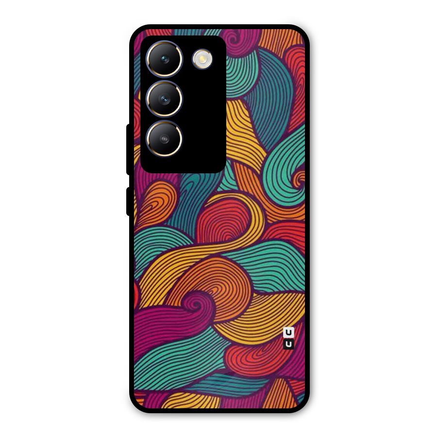 Whimsical Colors Metal Back Case for Vivo T3 5G