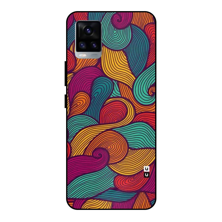 Whimsical Colors Metal Back Case for Vivo V20