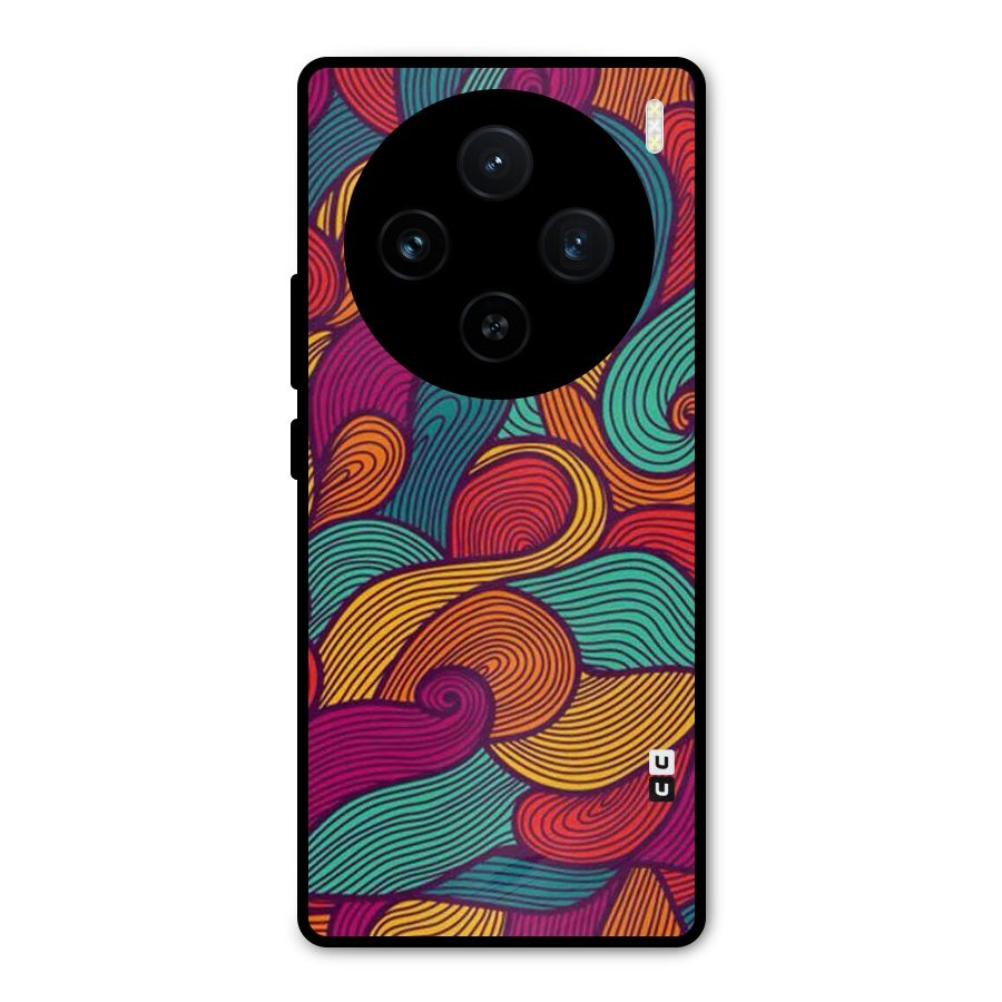 Whimsical Colors Metal Back Case for Vivo X100