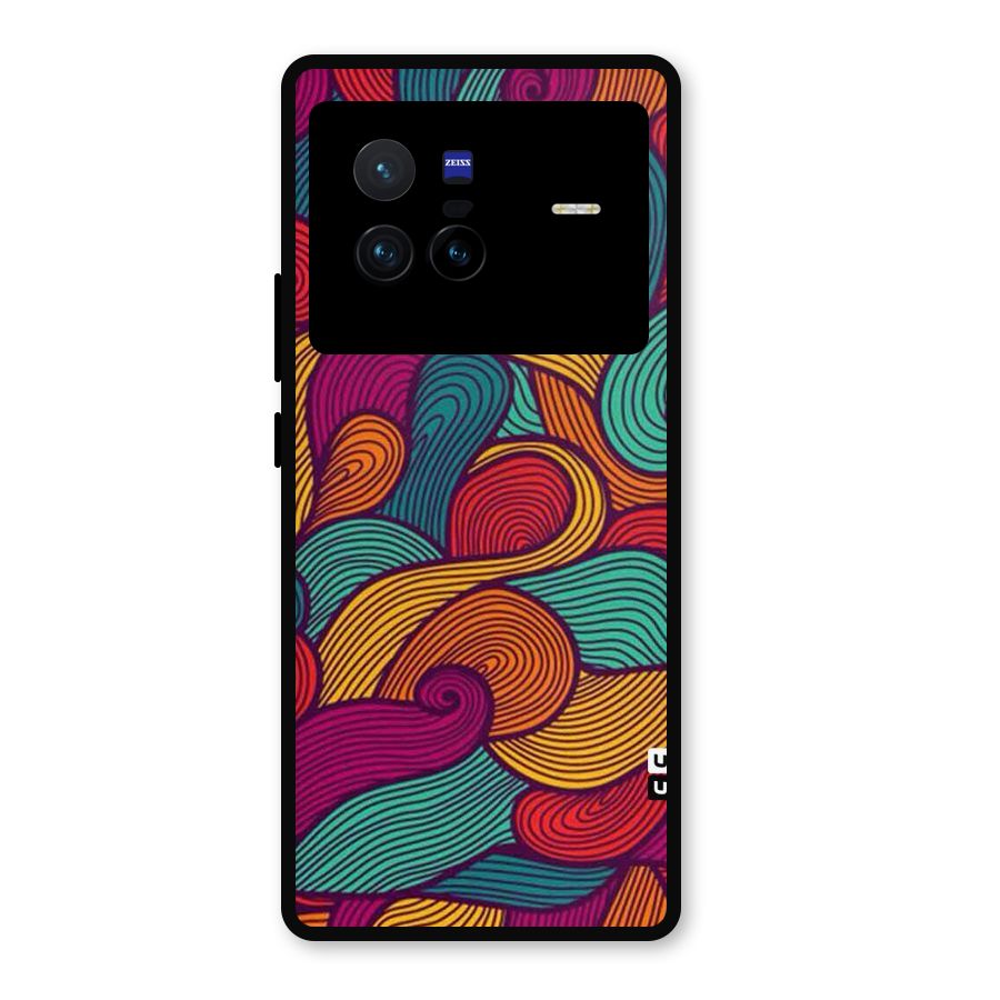 Whimsical Colors Metal Back Case for Vivo X80